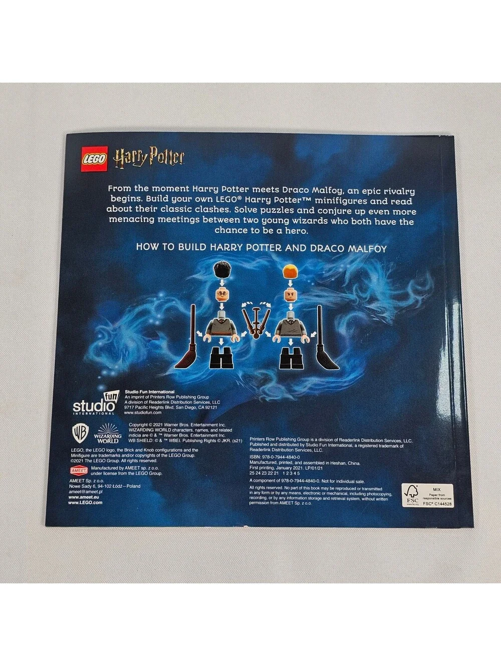 LEGO Harry Potter Wizarding Duels Potter vs Malfoy Pop-Up Scenes 2 Books